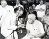 His second innings -Vijay Merchant at a leprosy camp