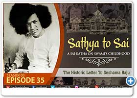 Sathya to Sai - part 35
The Historic Letter To Seshama Raju