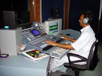 AUDIO RECORDING CONTROL ROOM