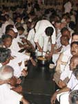 Serving the devotees