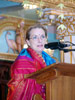 Mrs Sylvia addressing the audience on July 31st