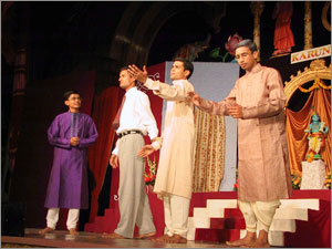 The finale scene from the convocation drama