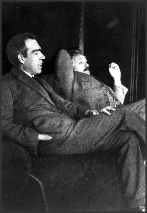 Einstein and Niels Bohr