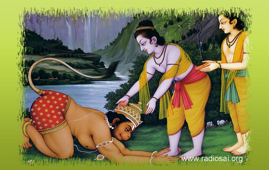 lord ramam with lord hanumana