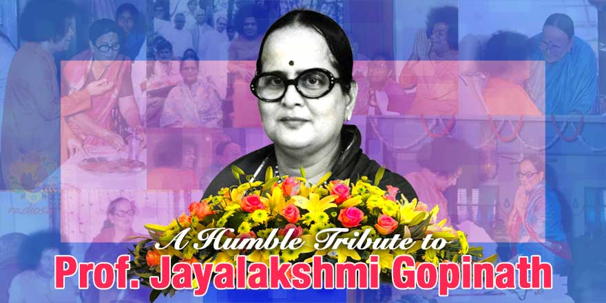 A Humble Tribute to Prof. Jayalakshmi Gopinath